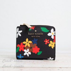 NWT Kate Spade Staci Daisy L-zip Bifold Wallet